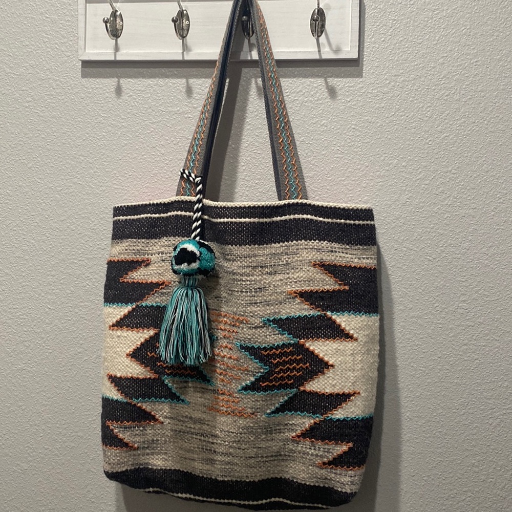Chloe and Lex southwestern boho tote bag